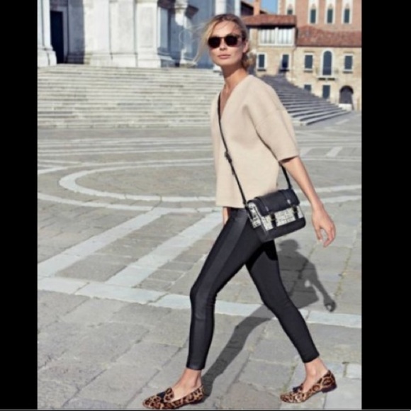 J. Crew Pants - J.Crew Skinny Pixie Pants w/Leather Tuxedo Strip